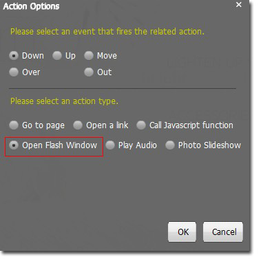 Open Pop-up Window for Flash