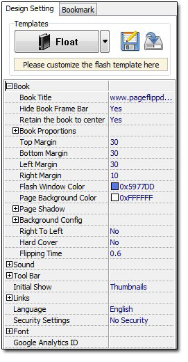 Design Flash flipping book