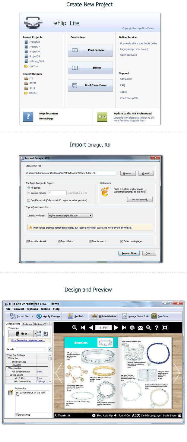 eFlip Lite screenshot eFlip Lite screenshot