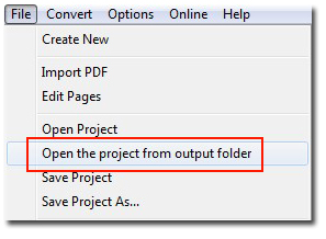 Choose “File” from the menu bar