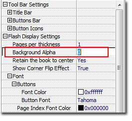 How to make your flipbook background transparent?