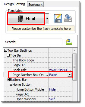 How to move the position of page number box?