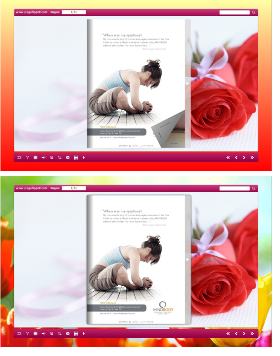 effect of flipping book