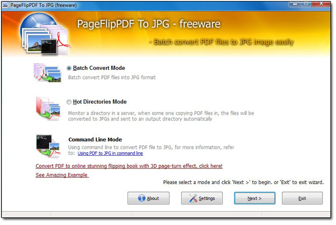 Free PageFlipPDF to JPG