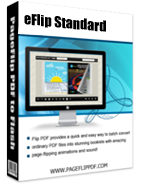 box_pageflip_pdf_to_flash Boxshot of eFlip Standard