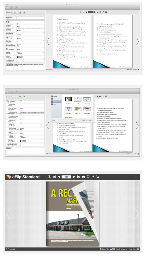 pageflip_pdf_to_flash_mac_screenshots