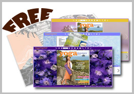 Purple templates for PDF flipping book
