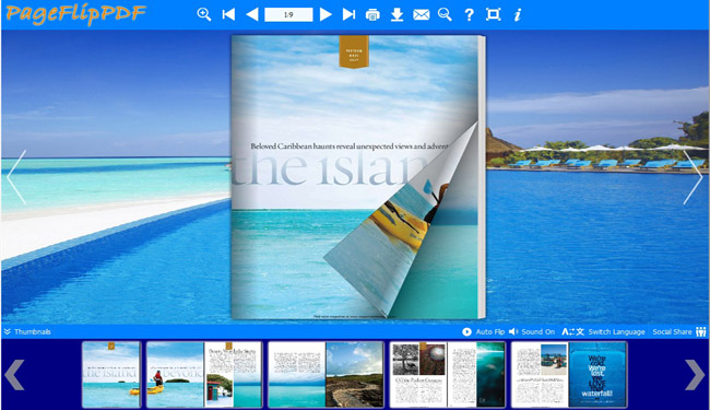 Bahamas Templates for Flipping Book