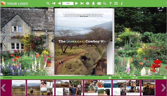 Garden House Flip Book Theme