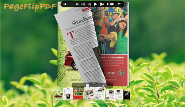 Green Style for Flipping Book Template 1.0 full