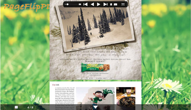 Flip Book Templates of green Style