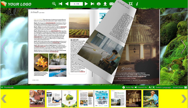 Landscape Templates for Flip Book