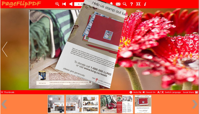 Red Style of Flip Book Templates