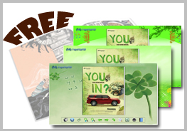 flash page flip book templates - green viewing